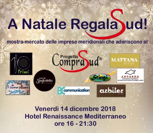 Due Sicilie: “A Natale RegalaSud” quarta edizione il 14 dicembre a Napoli