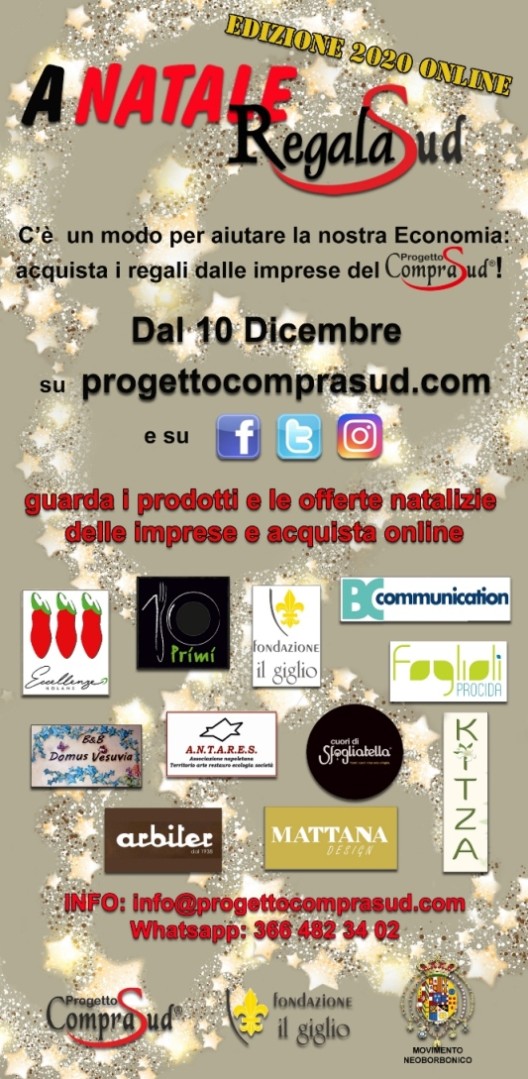 Progetto Comprasud: “A Natale Regalasud”, edizione on-line dal 10 dicembre